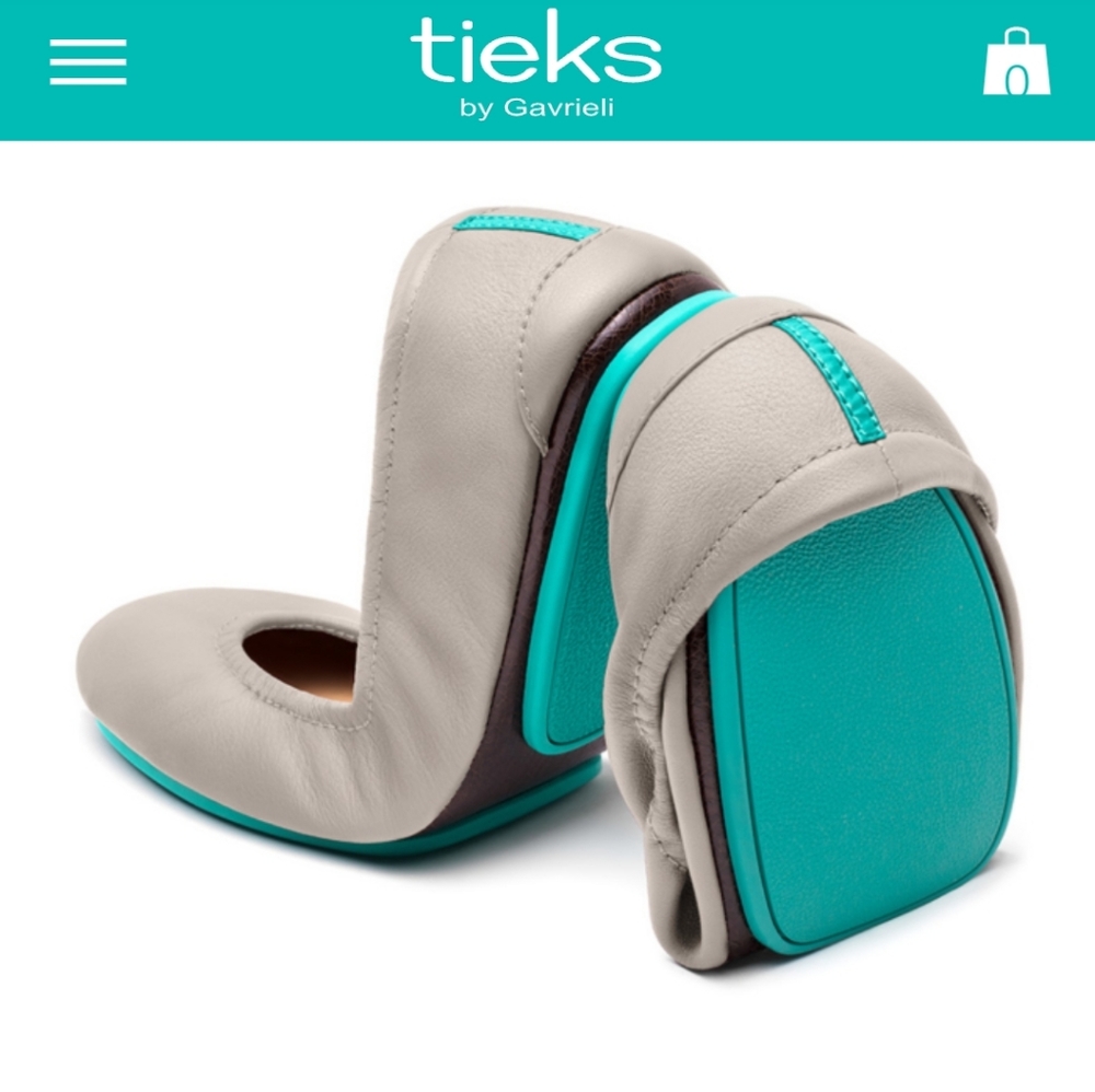 Tieks, size 7, Feather Grey